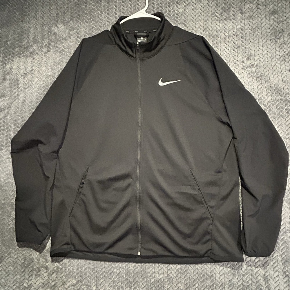 Nike Mens Dri-FIT Flex Track Jacket Vented Full Zip Black XL 928022-010